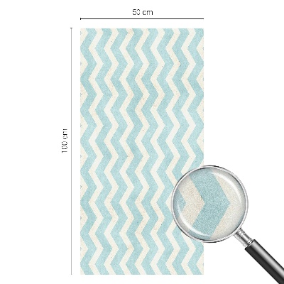 Folie geam să nu se vadă din exterior Zigzag albastru