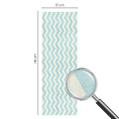 Folie geam să nu se vadă din exterior Zigzag albastru