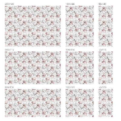 Folie decorativă vitraliu pentru uși și ferestre Frunze de trandafir