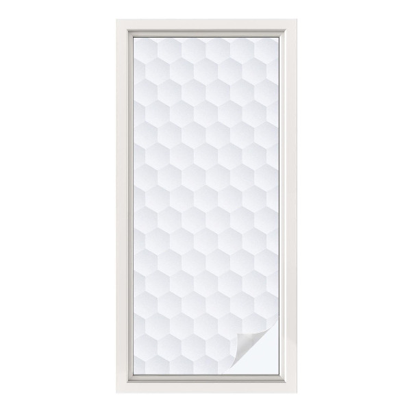 Autocolant vitraliu pentru geam Mozaic alb