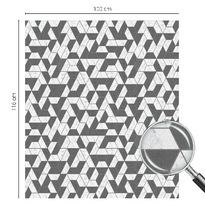 Autocolant vitraliu pentru geam Iluzii geometrice