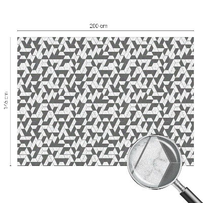 Autocolant vitraliu pentru geam Iluzii geometrice