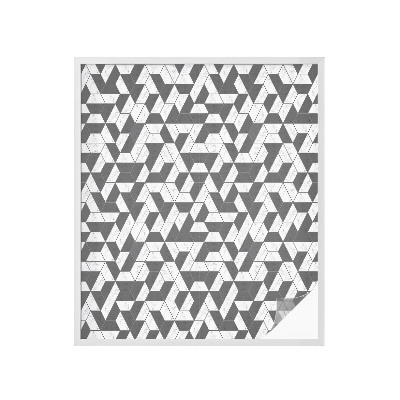 Autocolant vitraliu pentru geam Iluzii geometrice