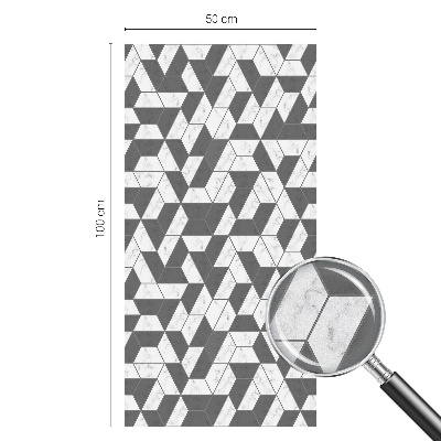 Autocolant vitraliu pentru geam Iluzii geometrice