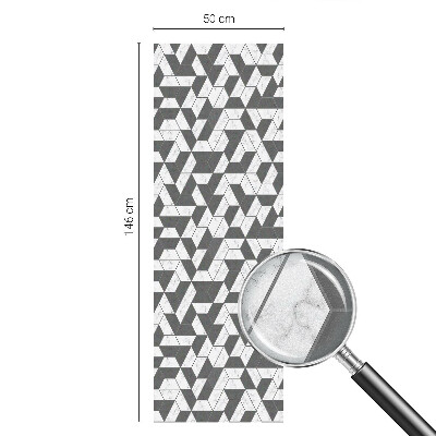 Autocolant vitraliu pentru geam Iluzii geometrice