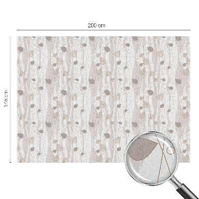 Folie geam intimitate model vitraliu Frunze elegante