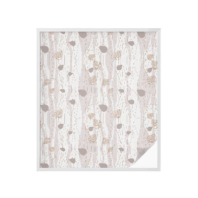 Folie geam intimitate model vitraliu Frunze elegante