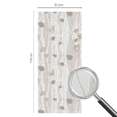 Folie geam intimitate model vitraliu Frunze elegante