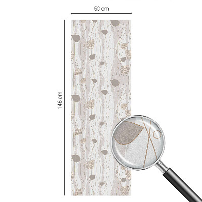 Folie geam intimitate model vitraliu Frunze elegante