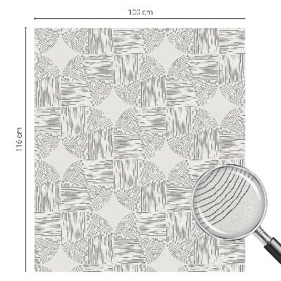 Folie geam intimitate model vitraliu Simetrie pașnică