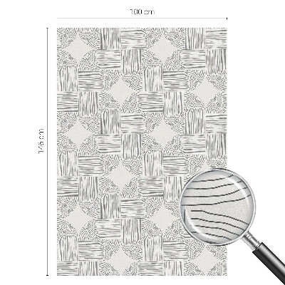 Folie geam intimitate model vitraliu Simetrie pașnică