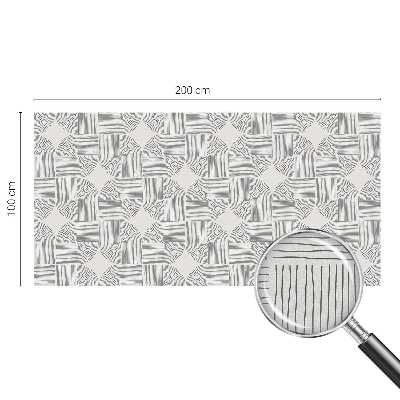 Folie geam intimitate model vitraliu Simetrie pașnică