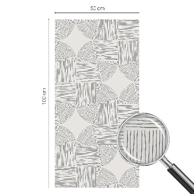 Folie geam intimitate model vitraliu Simetrie pașnică