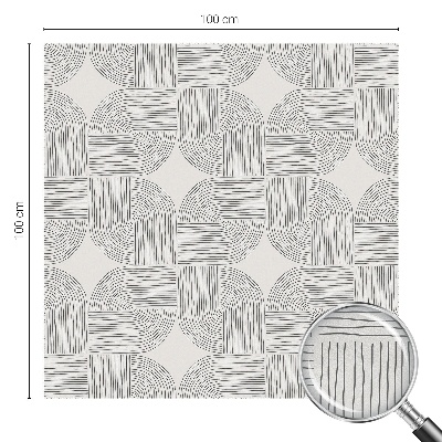 Folie geam intimitate model vitraliu Simetrie pașnică