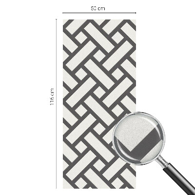 Folie decorativă geam Intercalarea dreptunghiurilor