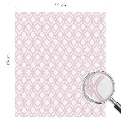 Folie decorativă vitraliu pentru uși și ferestre Linii roz