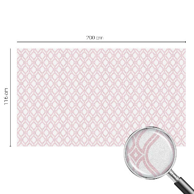 Folie decorativă vitraliu pentru uși și ferestre Linii roz