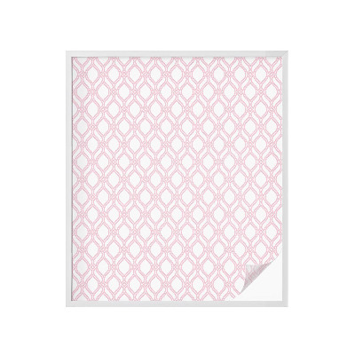 Folie decorativă vitraliu pentru uși și ferestre Linii roz