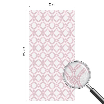 Folie decorativă vitraliu pentru uși și ferestre Linii roz