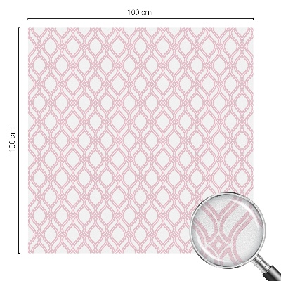 Folie decorativă vitraliu pentru uși și ferestre Linii roz
