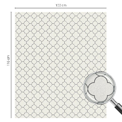 Autocolant vitraliu pentru geam Eleganță simplă