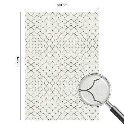 Autocolant vitraliu pentru geam Eleganță simplă