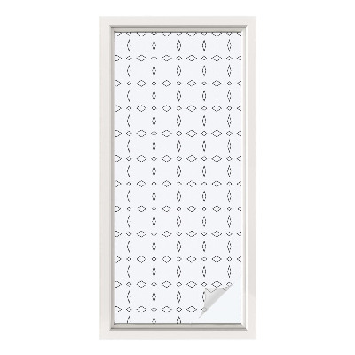 Folie decorativă vitraliu pentru uși și ferestre Forme de romb