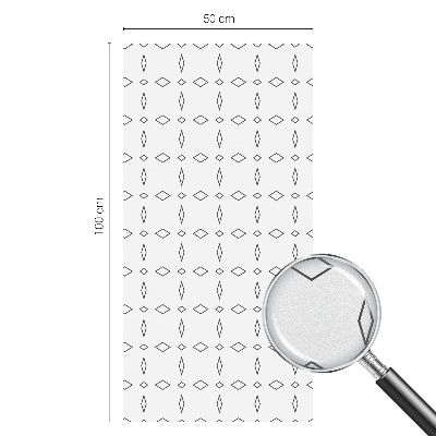 Folie decorativă vitraliu pentru uși și ferestre Forme de romb