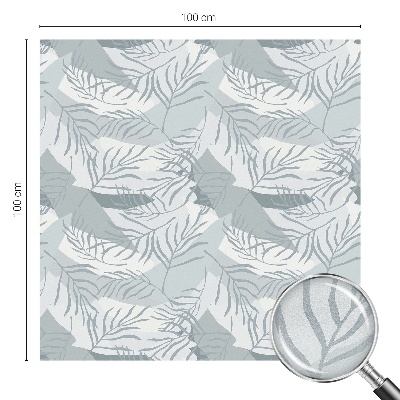 Autocolant vitraliu pentru geam Frunze subtile