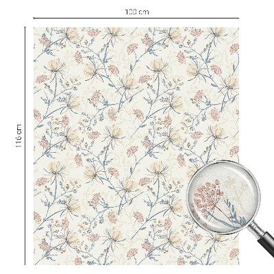 Folie geam intimitate model vitraliu Florile armoniei