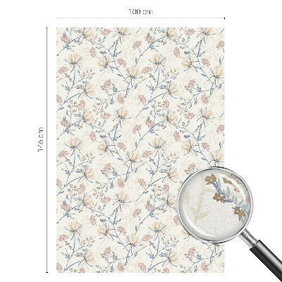 Folie geam intimitate model vitraliu Florile armoniei