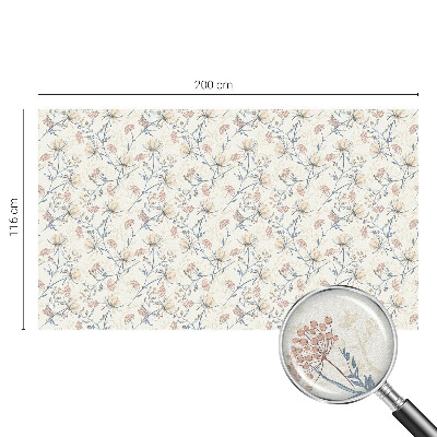 Folie geam intimitate model vitraliu Florile armoniei