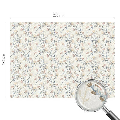 Folie geam intimitate model vitraliu Florile armoniei