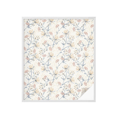 Folie geam intimitate model vitraliu Florile armoniei