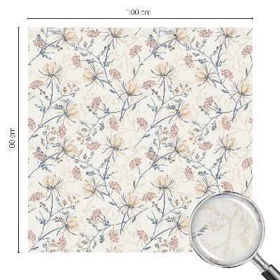 Folie geam intimitate model vitraliu Florile armoniei