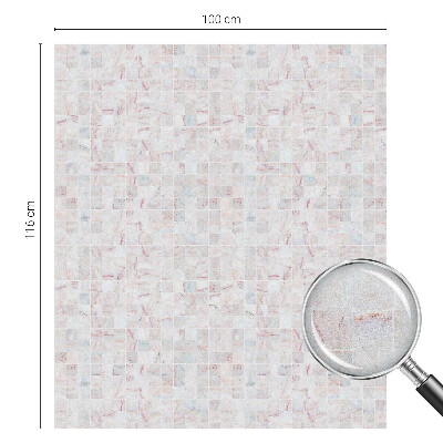 Folie decorativă vitraliu pentru uși și ferestre Mozaic de piatră