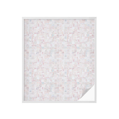 Folie decorativă vitraliu pentru uși și ferestre Mozaic de piatră