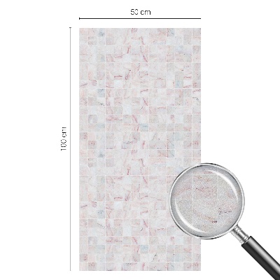 Folie decorativă vitraliu pentru uși și ferestre Mozaic de piatră