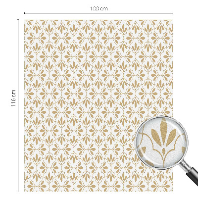 Autocolant vitraliu pentru geam Eleganța plantelor