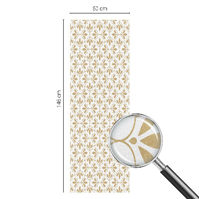 Autocolant vitraliu pentru geam Eleganța plantelor