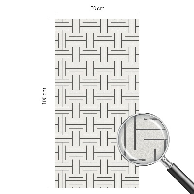 Folie decorativă geam Împletitură simetrică