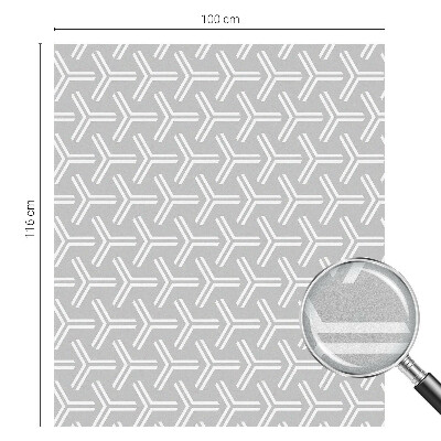 Folie geam intimitate model vitraliu Linii minimaliste