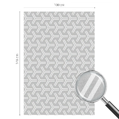 Folie geam intimitate model vitraliu Linii minimaliste