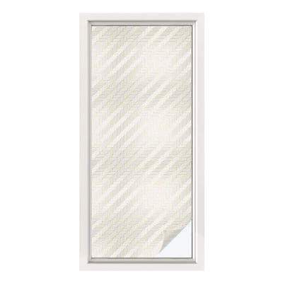 Autocolant vitraliu pentru geam Eleganța în spic de hering