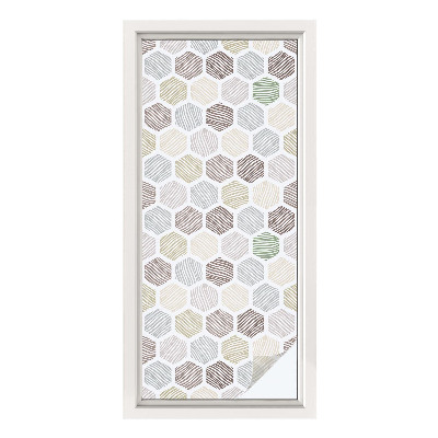 Folie decorativă geam Unde geometrice