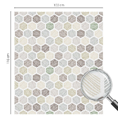 Folie decorativă geam Unde geometrice