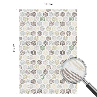 Folie decorativă geam Unde geometrice