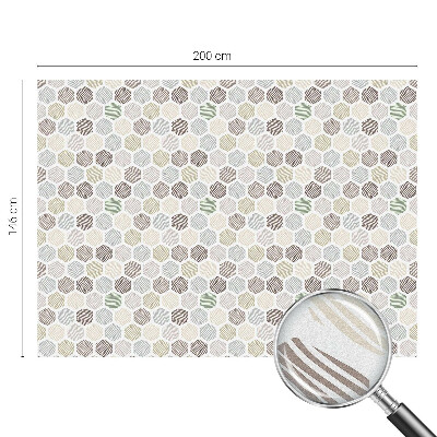 Folie decorativă geam Unde geometrice