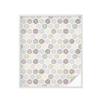 Folie decorativă geam Unde geometrice