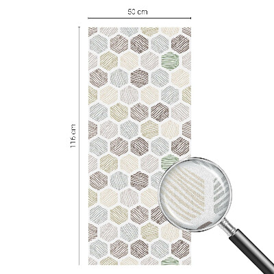 Folie decorativă geam Unde geometrice